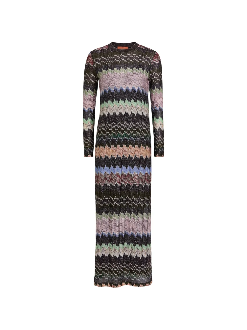 m missoni knit maxi dress Striped crochet-knit halterneck maxi dress - multi