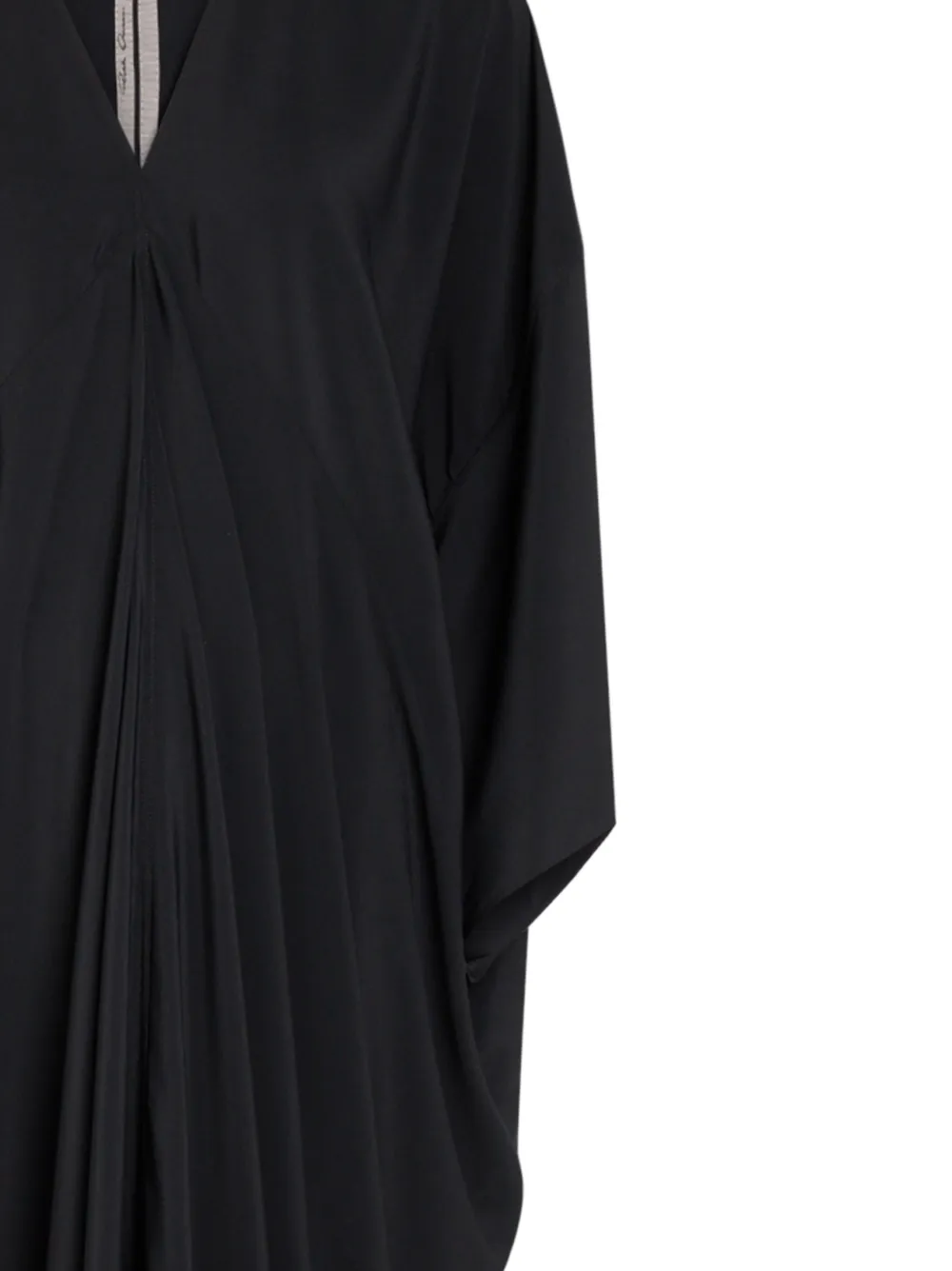 Rick Owens Gedrapeerde maxi-jurk Zwart