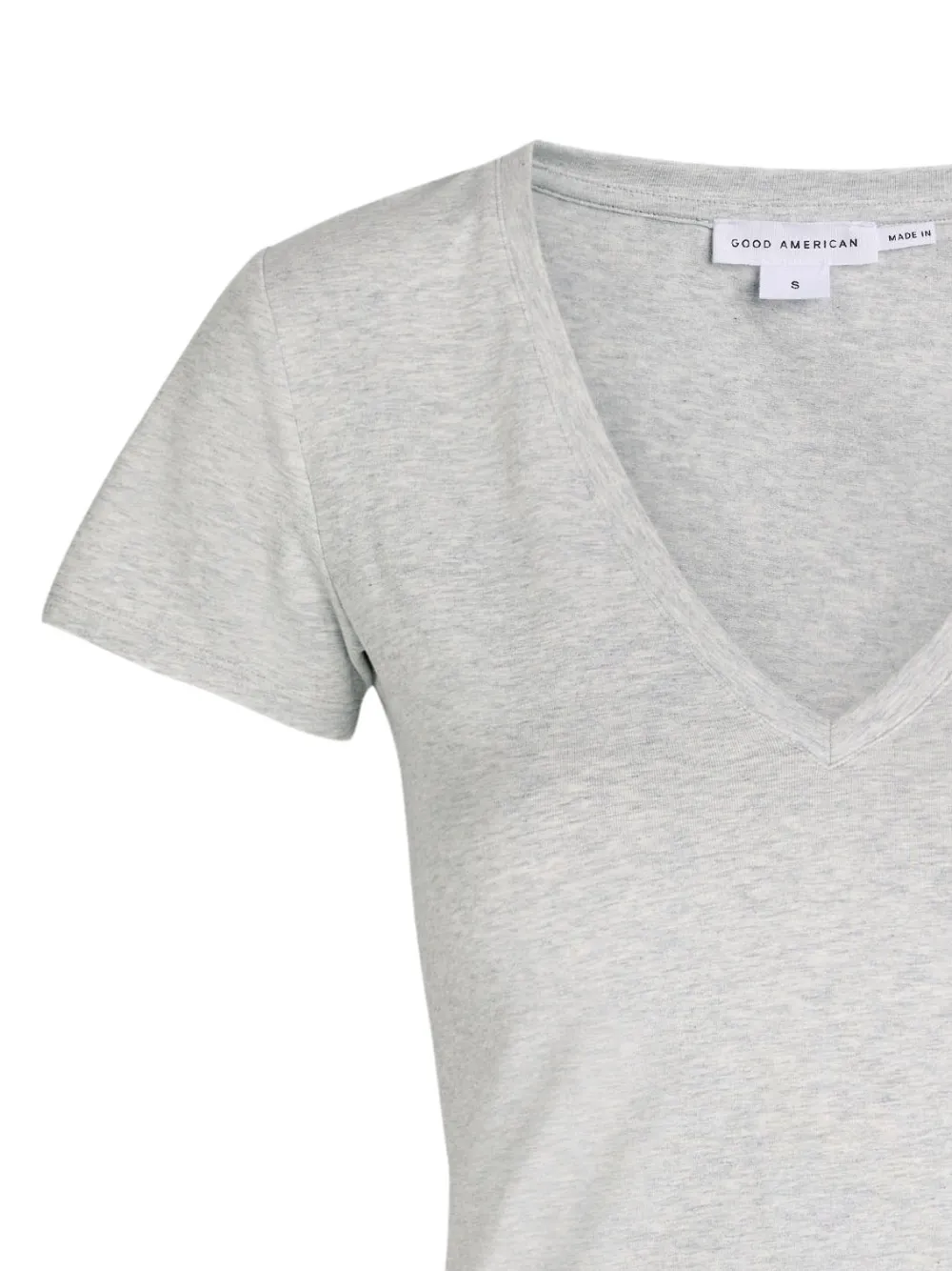  Good American V-neck Short-sleeve T-shirt - Grey 