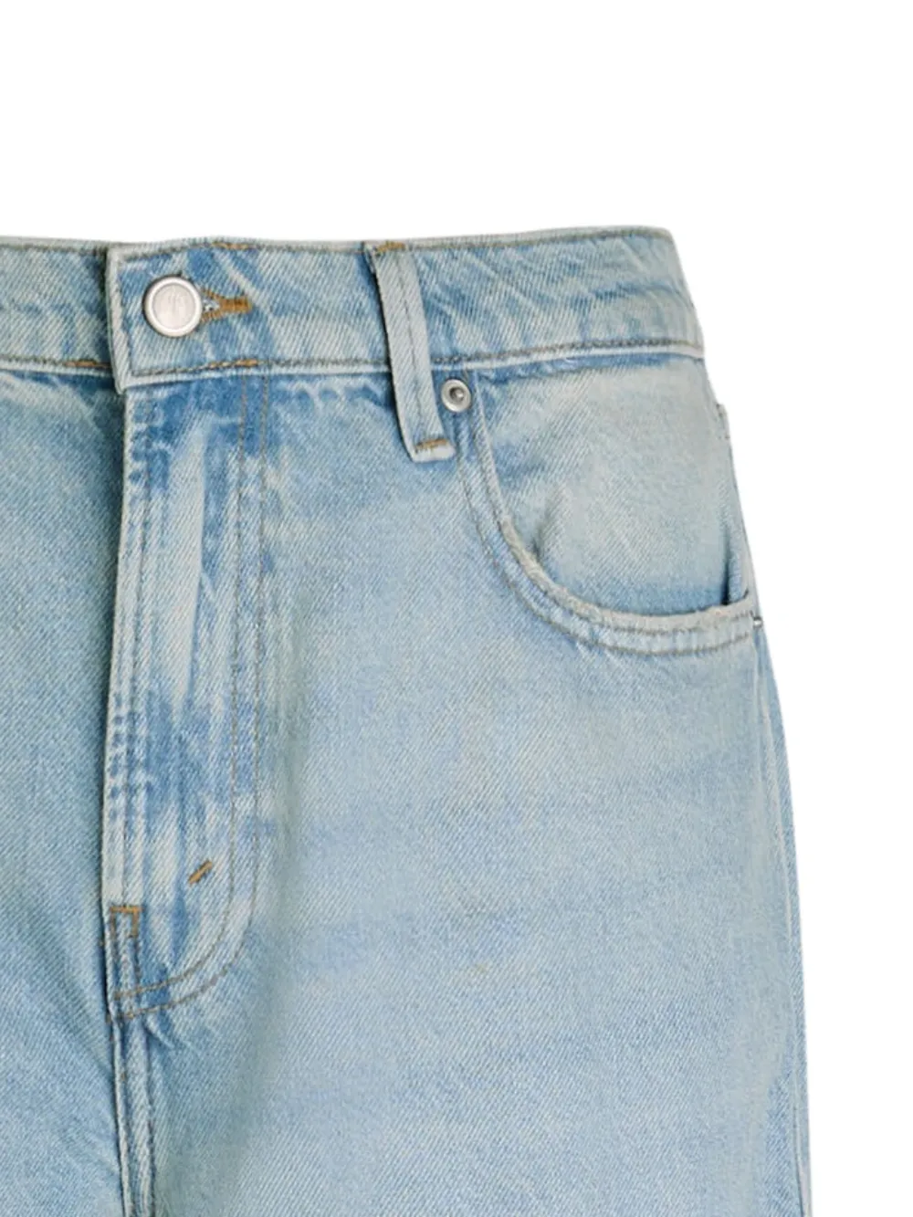 Good American Jeans met opgerolde pijpen - Blauw