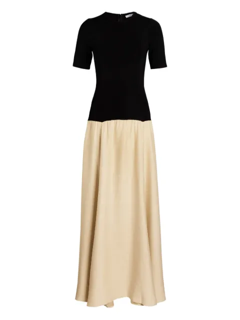 Esse Studios short-sleeve two-tone maxi dress