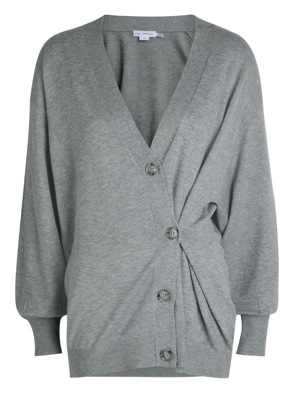Good American Cardigan con scollo a V - Grigio