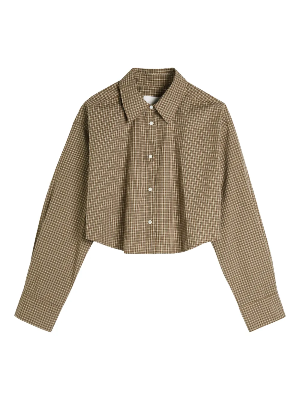 Citizens of Humanity Ana checked cropped shirt - Brown