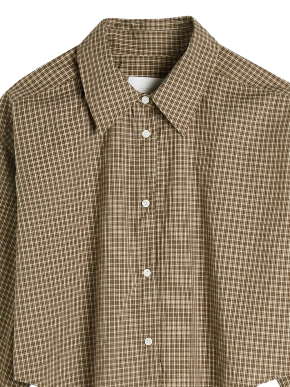 Citizens of Humanity Ana geruite cropped blouse - Bruin