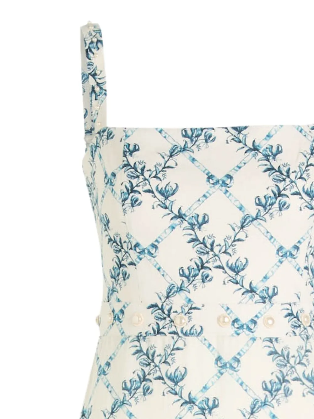 Agua By Agua Bendita Gelaagde maxi-jurk met bloemenprint - Wit