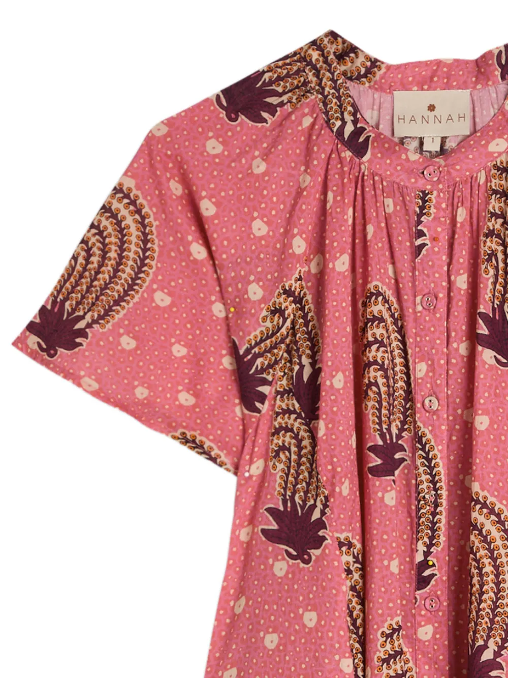 Hannah Artwear Mini-jurk met bloemenprint - Roze