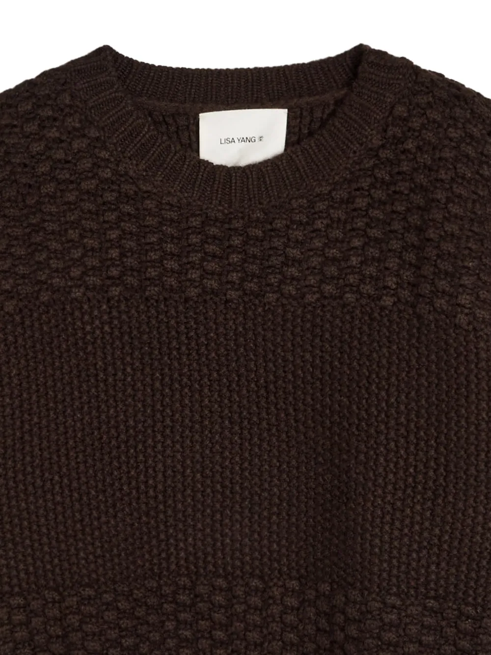  Lisa Yang Signe Textured Sweater - Brown 