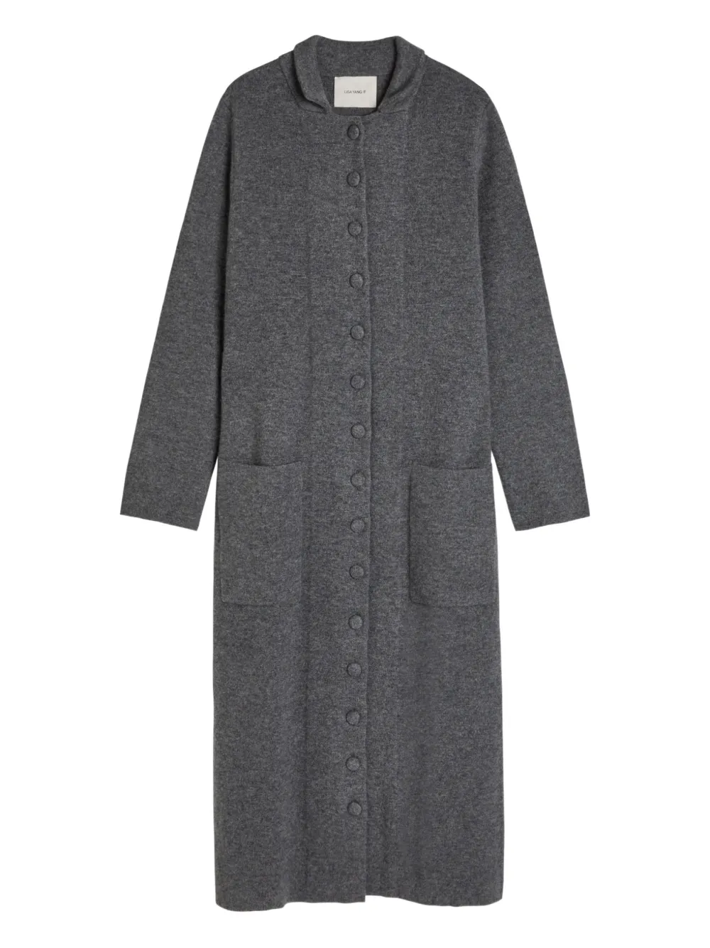 Lisa Yang button pockets coat - Grey