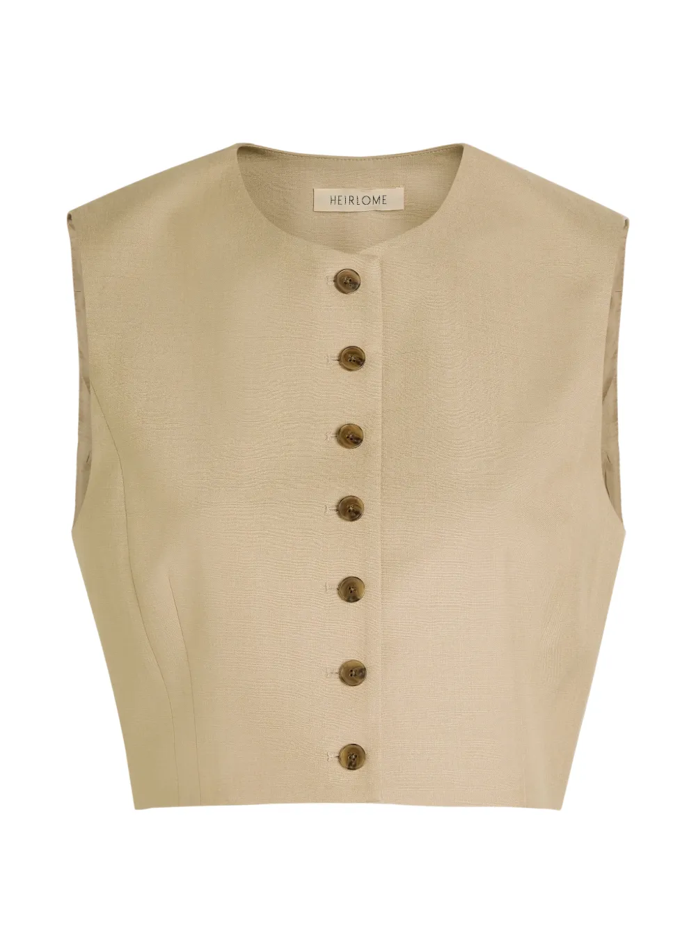 Heirlome button-up top - Nude