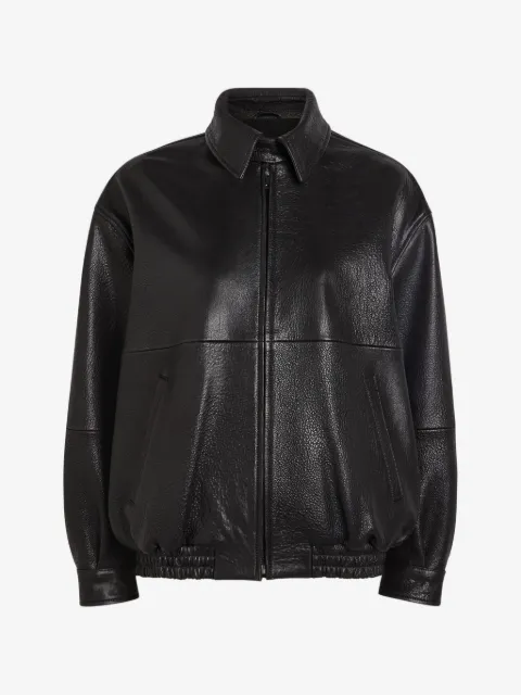 Nour Hammour Doran zip-up leather jacket