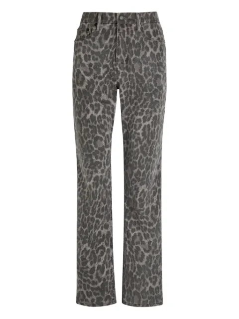 Good American Jeans mit Leoparden-Print