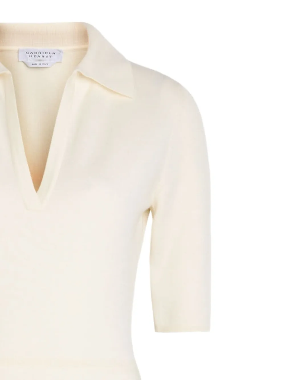 Gabriela Hearst Midi-jurk met V-hals - Beige