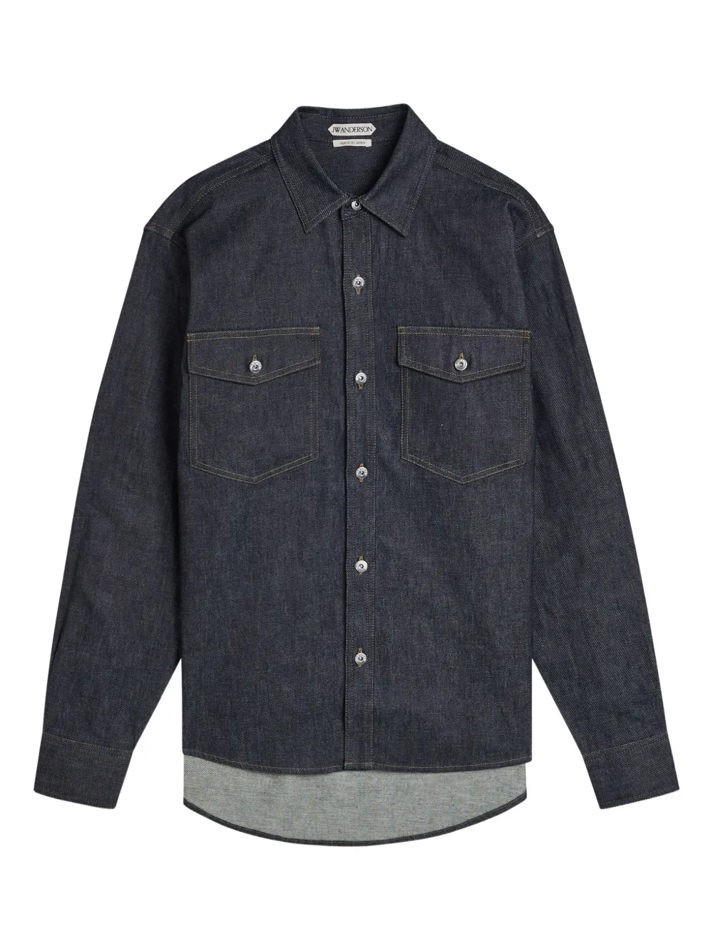 JW Anderson long-sleeve denim shirt - Blau