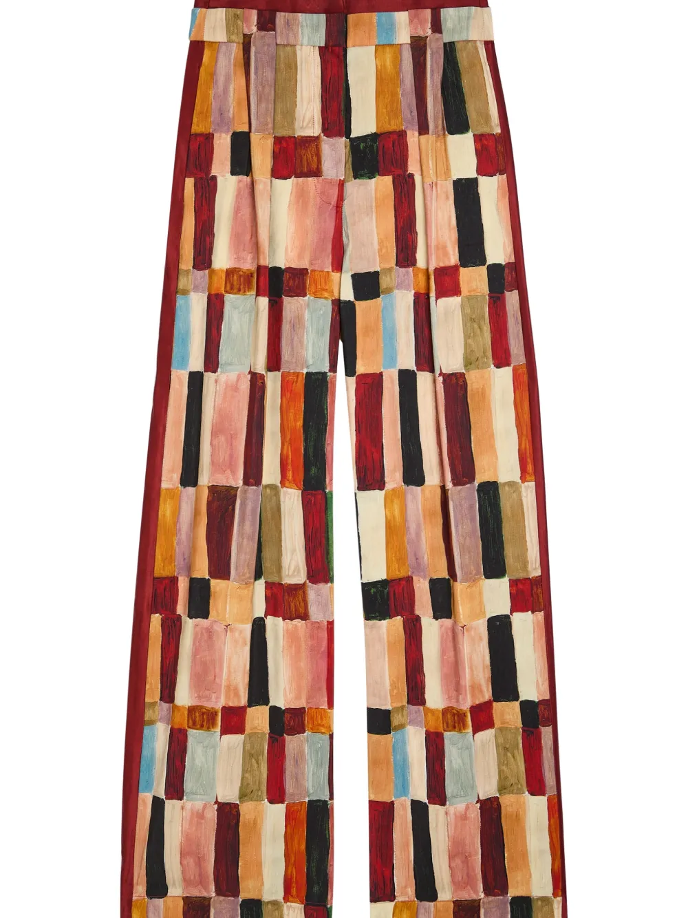 ALEMAIS Marjorelle broek met print - Beige