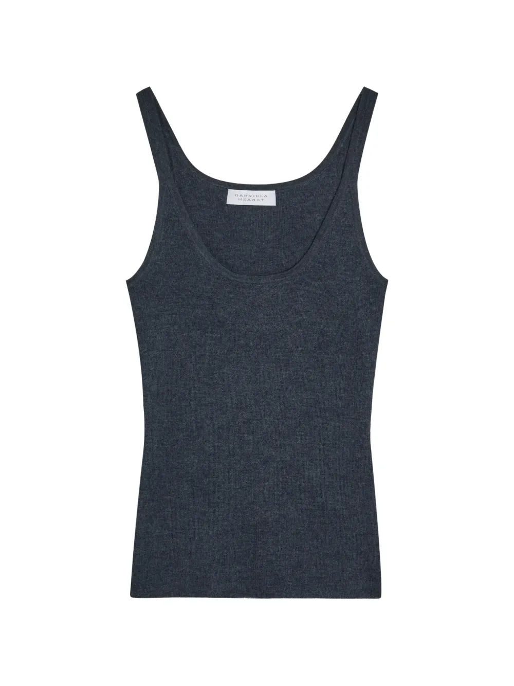 Gabriela Hearst ribbed scoop-neck top - Blu