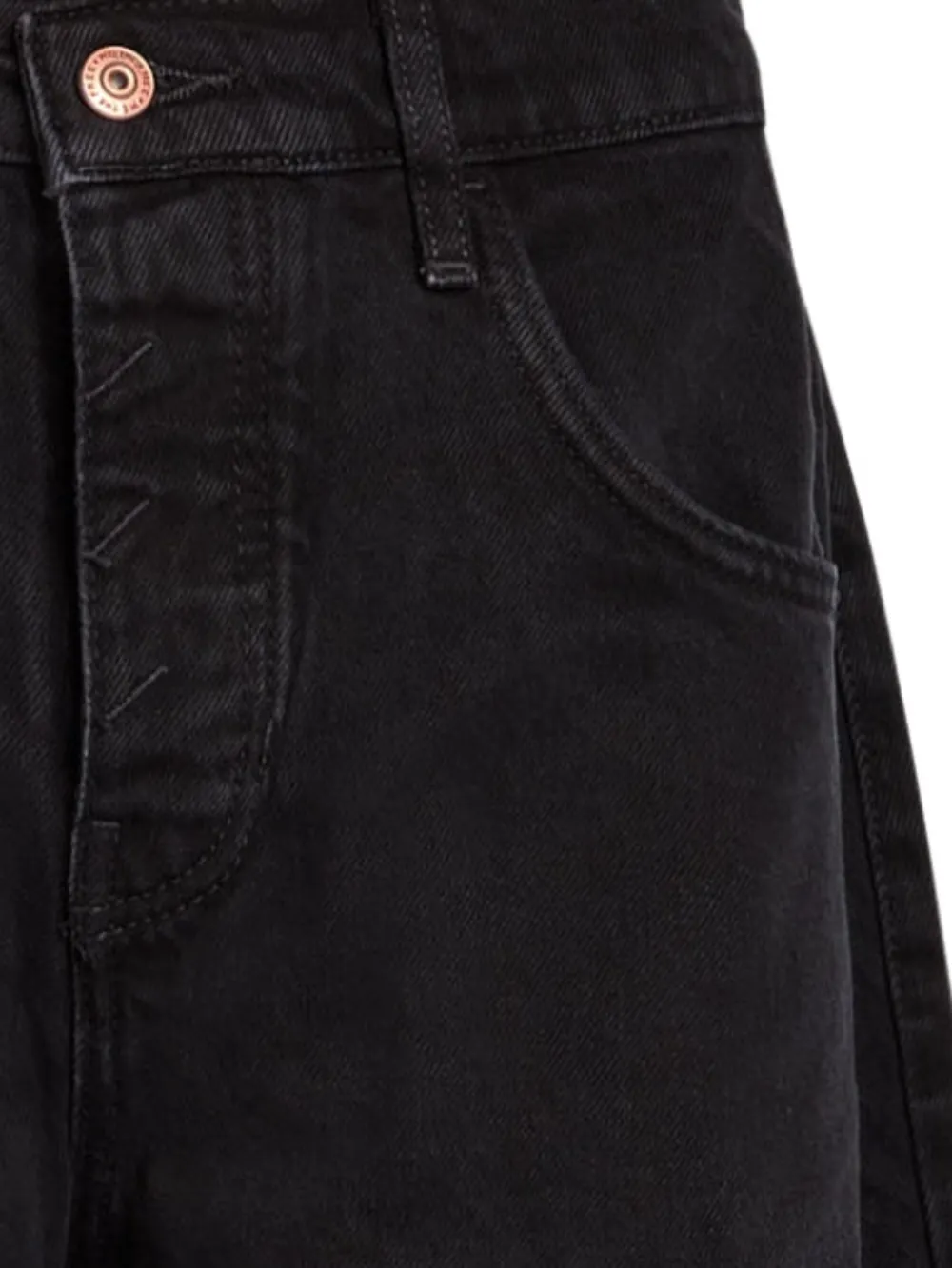 Free People Jeans met riemlussen - Zwart