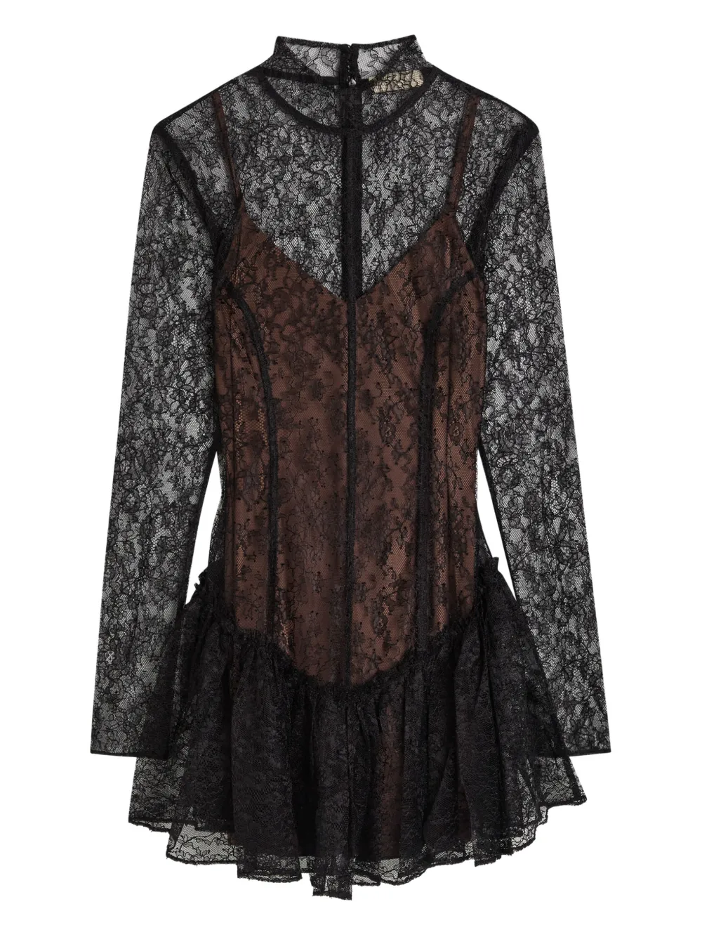 De La Vali Abito corto Brisa con ruches - Nero