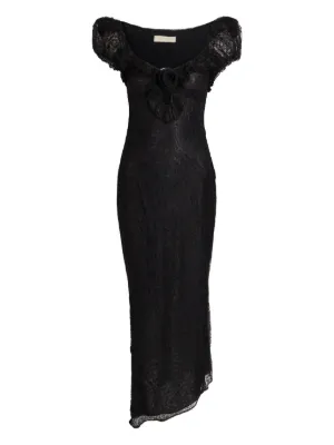 chinese dress ladies SILENTIUM MINI DRESS IN IVORY LACE – DE LA VALI OFFICIAL main image 1