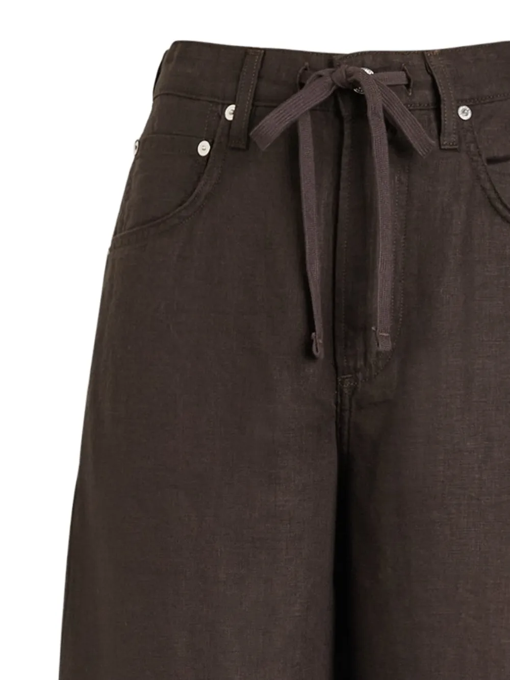 Citizens of Humanity Bynn broek met trekkoord en wijde pijpen - Bruin