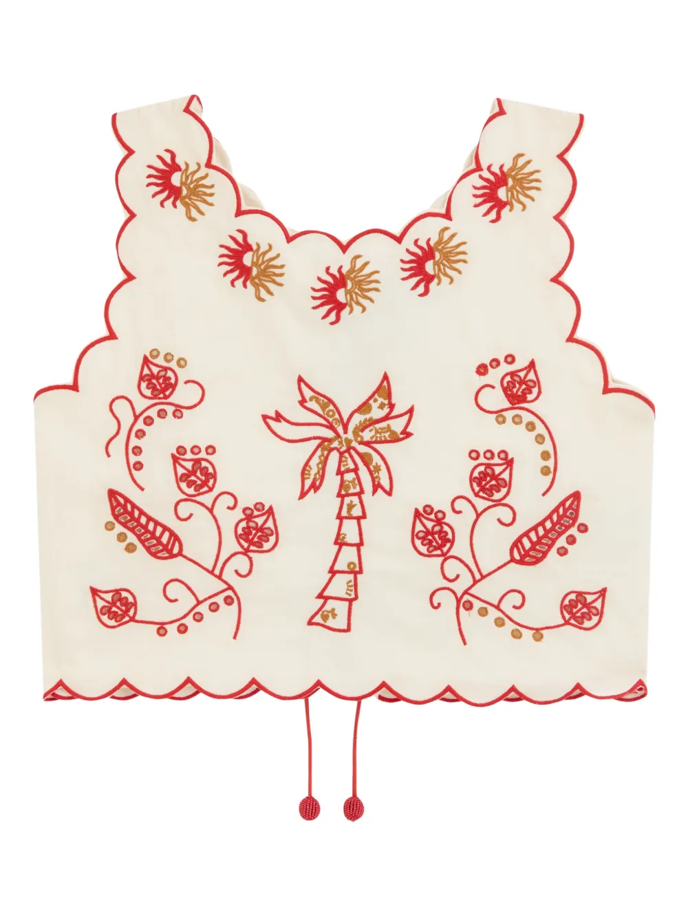 NEVER FULLY DRESSED Top con orlo a smerlo - Toni neutri