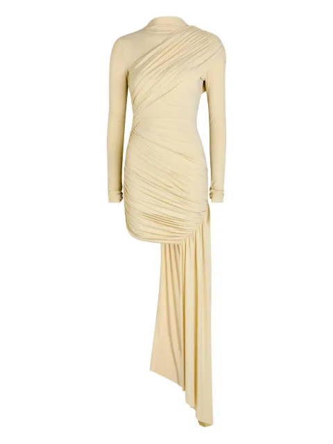 De La Vali Ravel draped long-sleeve mini dress