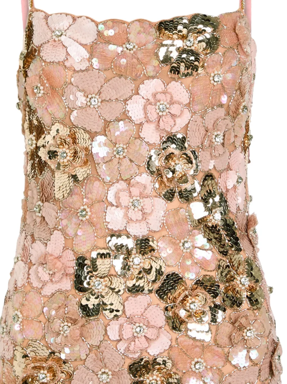 LoveShackFancy Aleria mini-jurk met pailletten - Roze