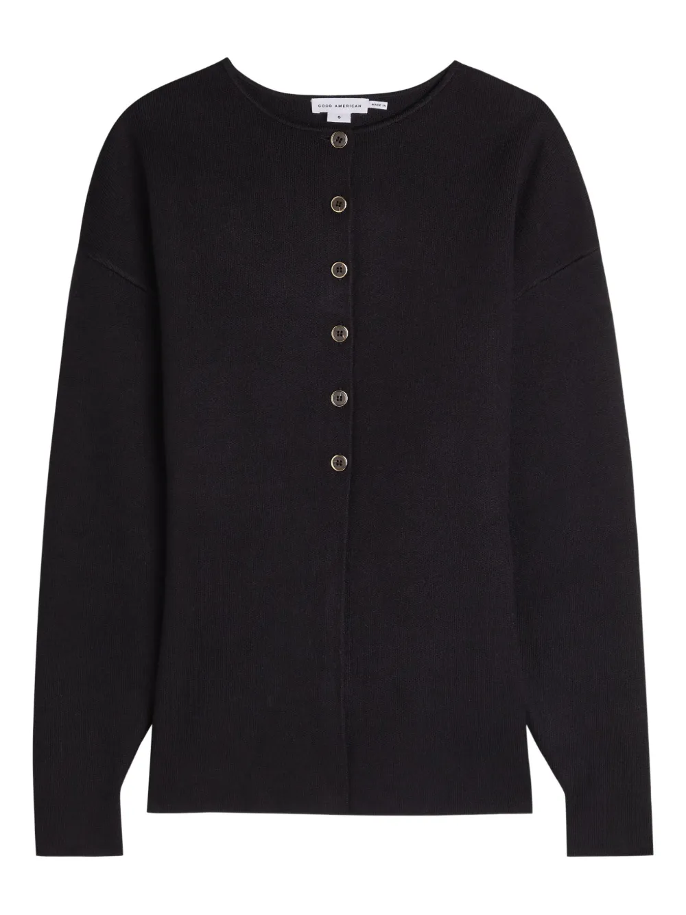 Good American Cardigan con bottoni - Nero