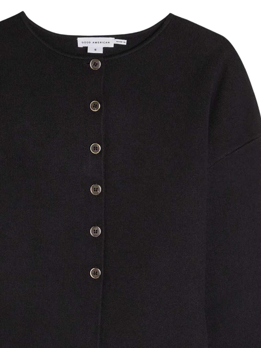  Good American Button Cardigan - Black 