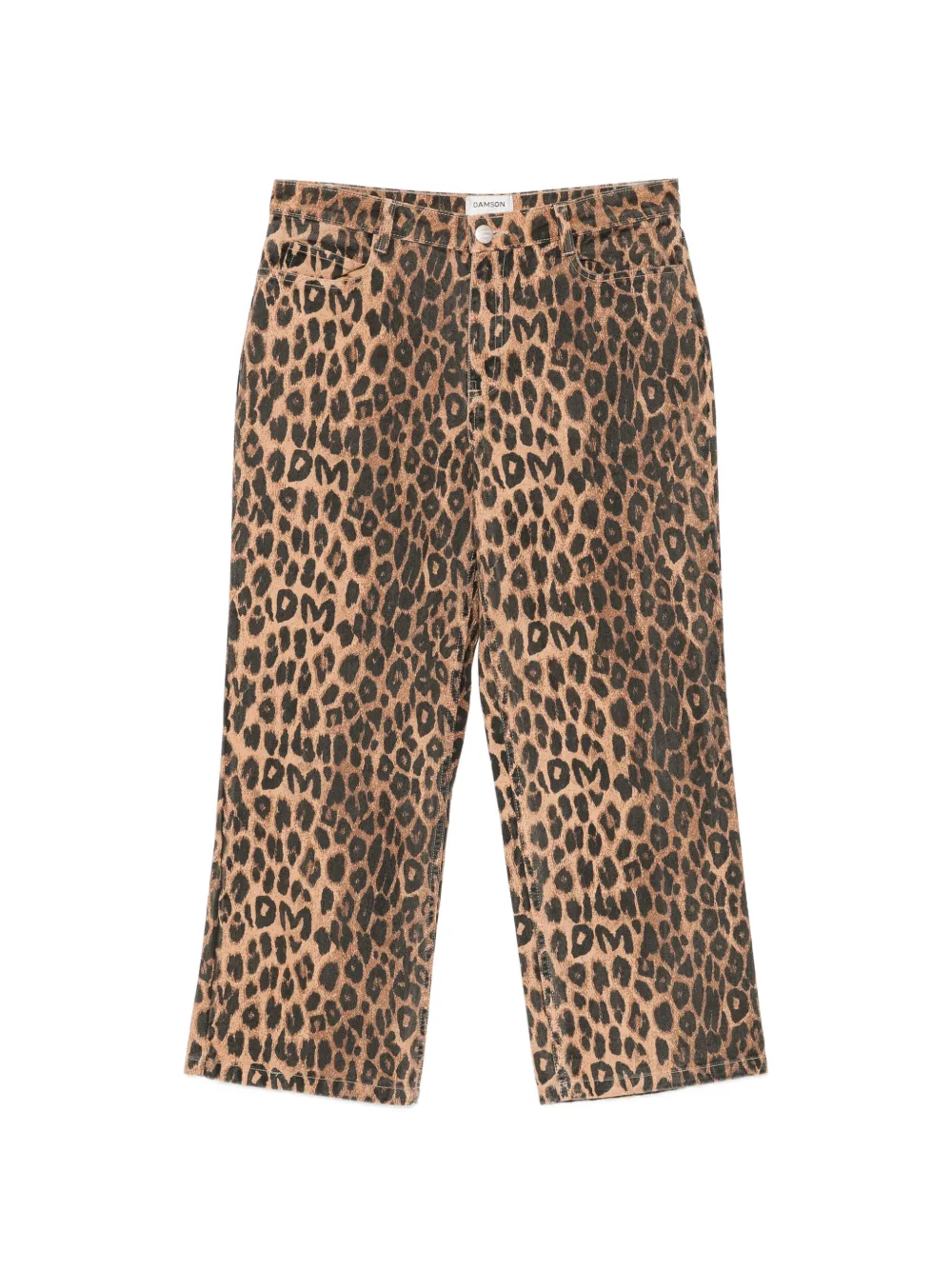 DAMSON MADDER Pantaloni Kenny leopardati - Marrone