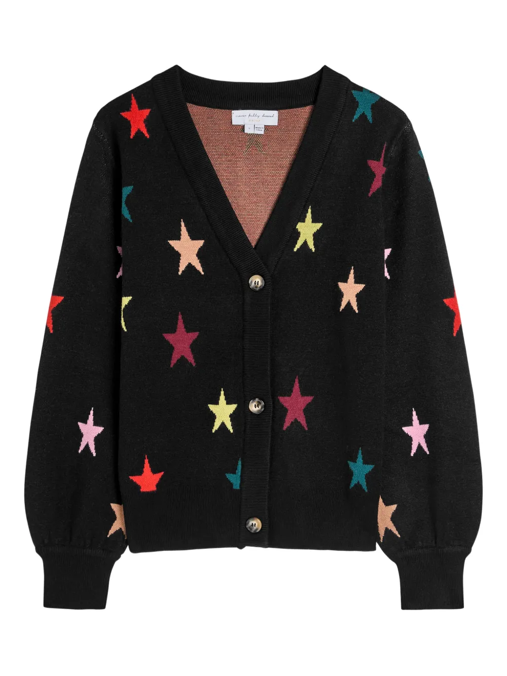 NEVER FULLY DRESSED Cardigan con motivo a stelle - Nero