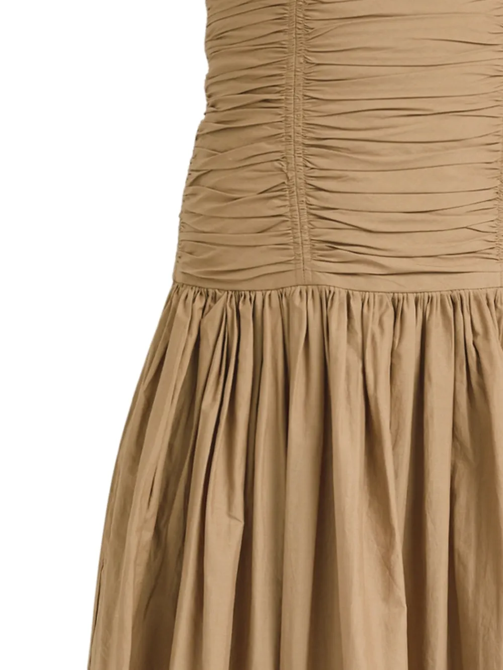 Matteau Midi-jurk met ruches - Beige