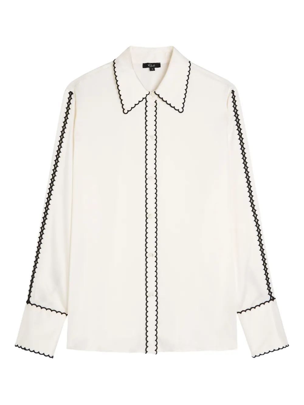 Rails Camicia Aloise con orlo a smerlo - Bianco