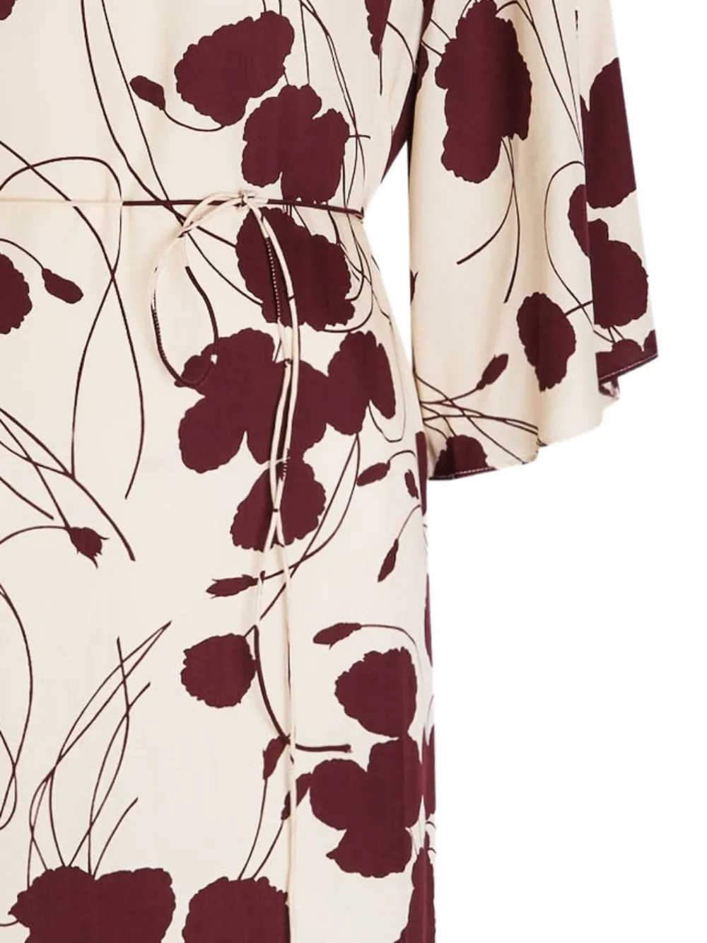 Faithfull the Brand Maxi-jurk met bloemenprint en lange mouwen - Beige
