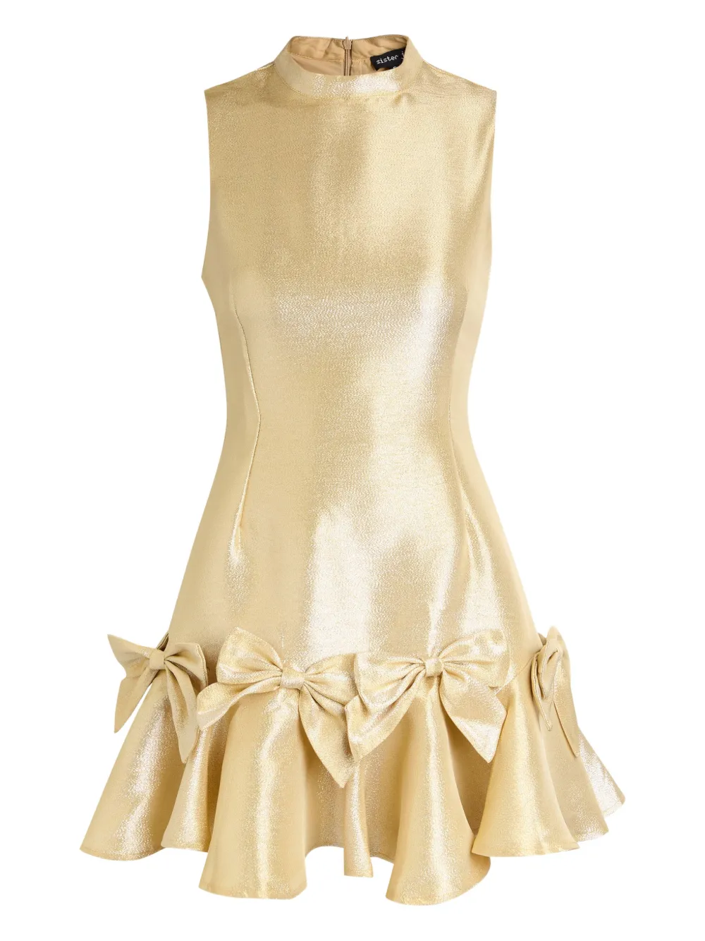 Sister Jane Abito corto Shimmy a collo alto - Oro