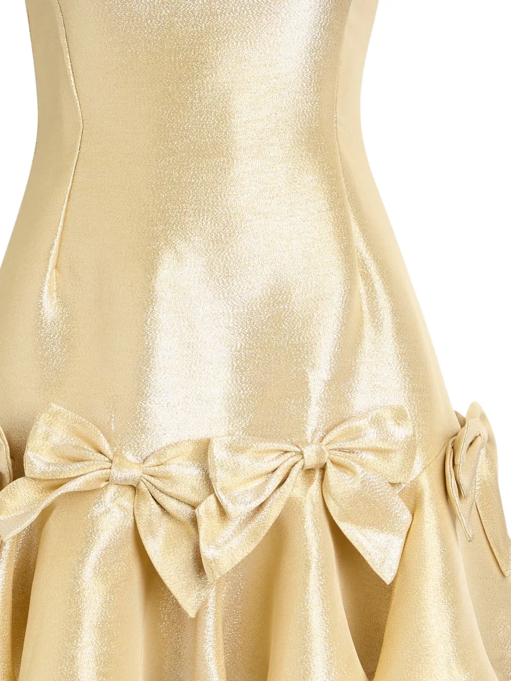 Sister Jane Shimmy mini-jurk met hoge hals - Goud