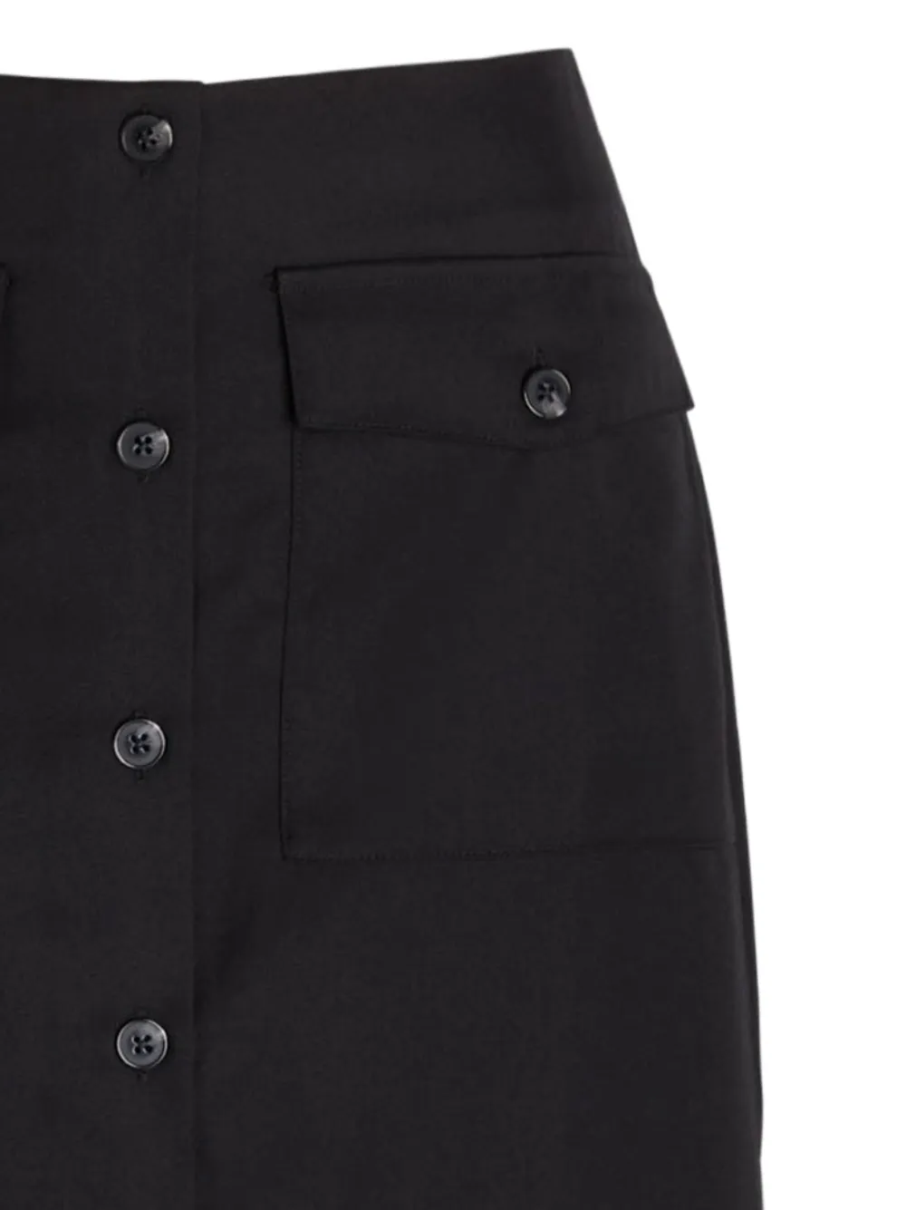 Reformation Button-up rok - Zwart