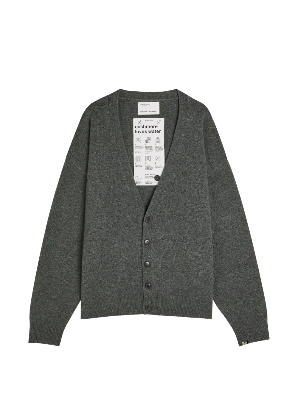 extreme cashmere N°459 Jonah button cardigan - Grau