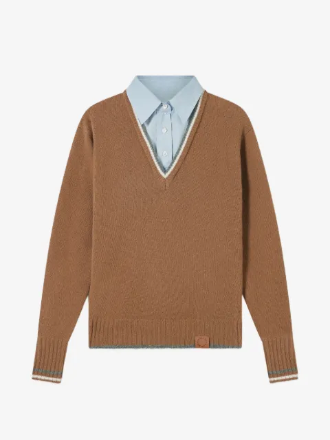 Stella McCartney Hybrid knit shirt jumper