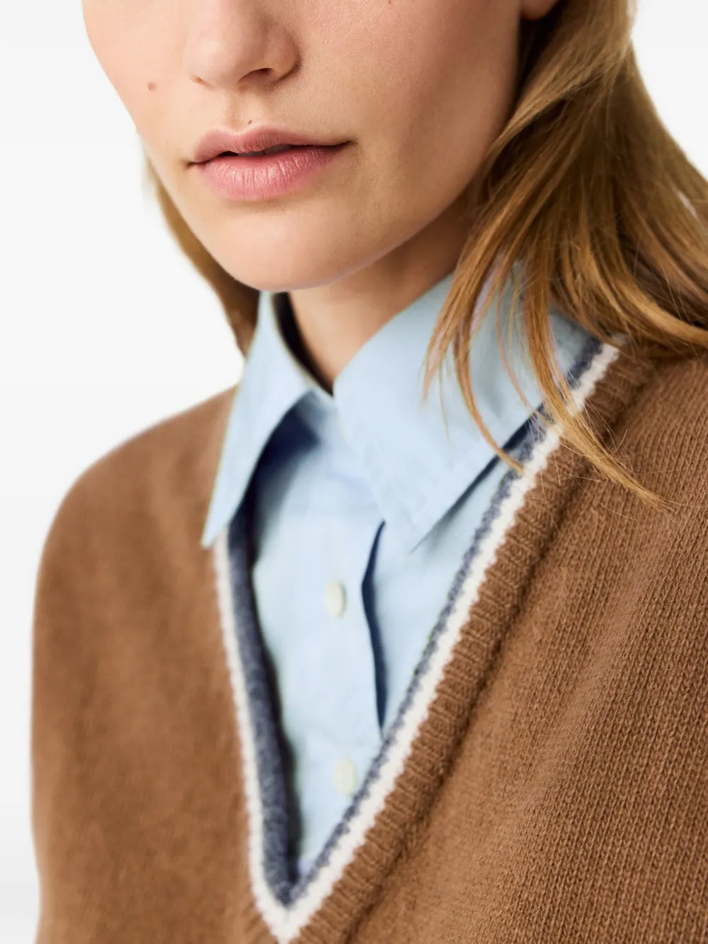Hybrid knit shirt sweater