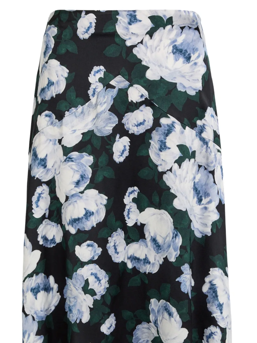 Stella McCartney Asymmetrische rok met bloemenprint - Zwart