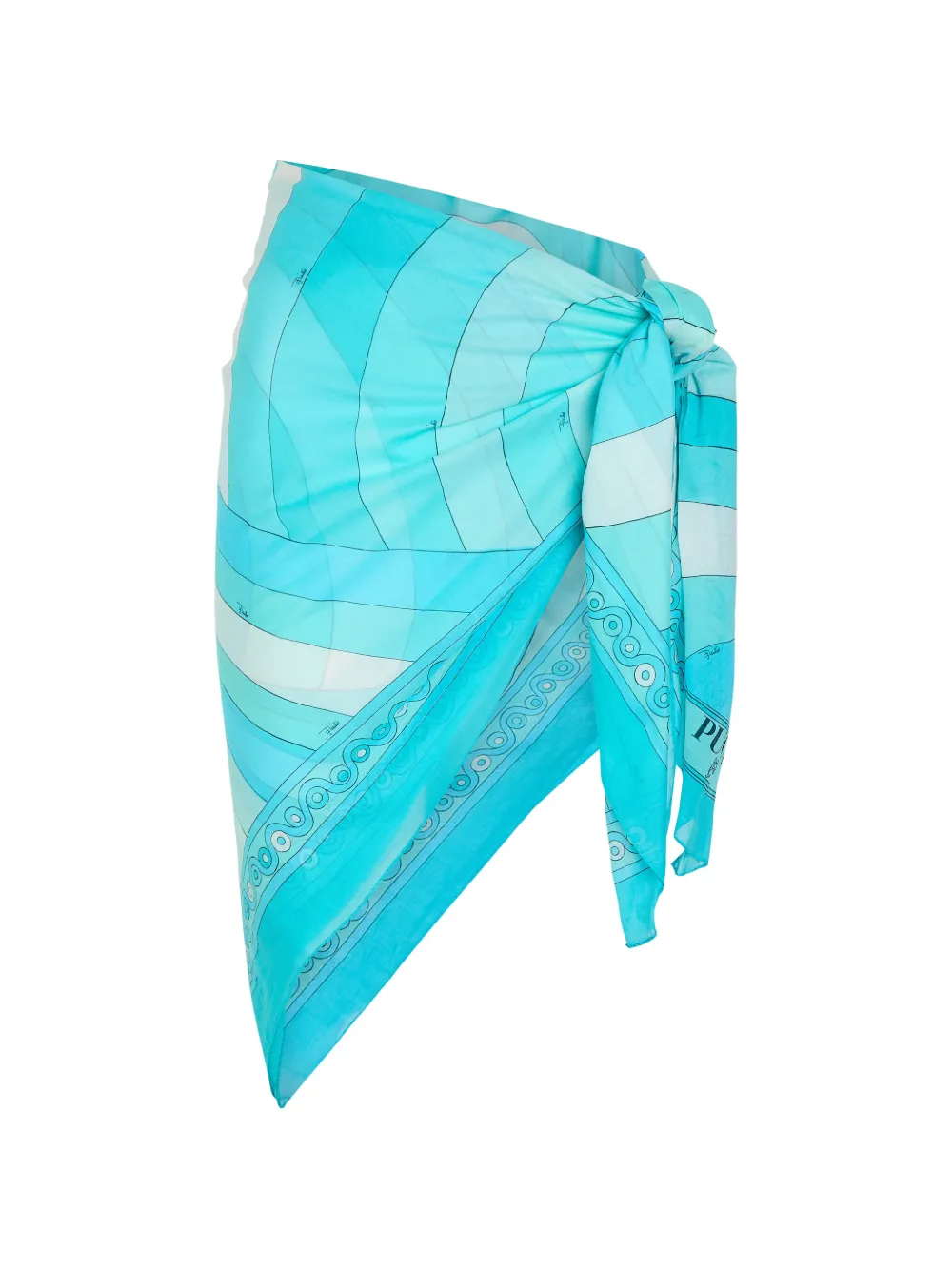 PUCCI graphic print sarong - Blu