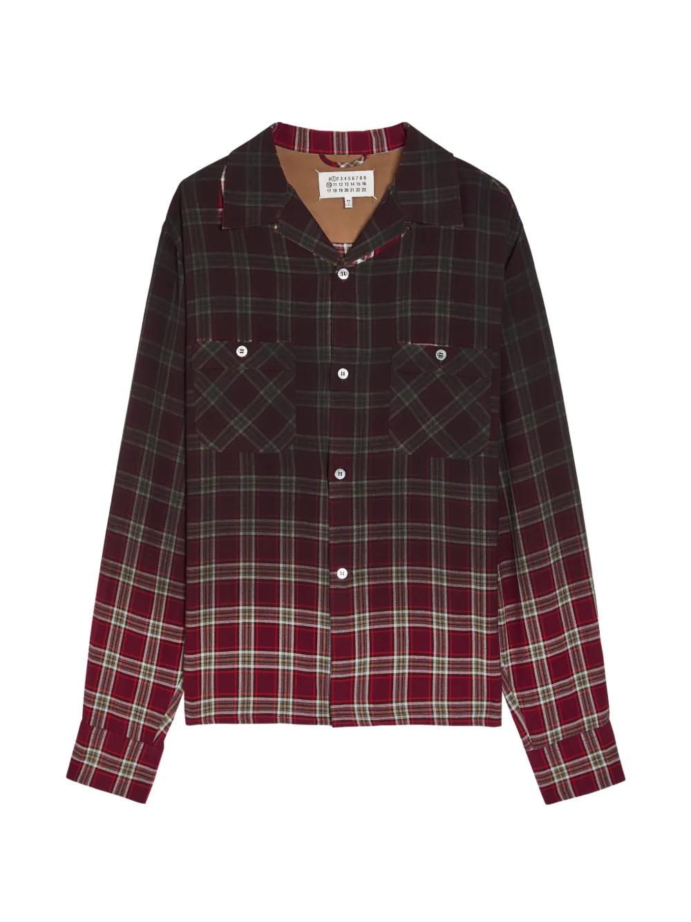 Maison Margiela check-print shirt - Rosso