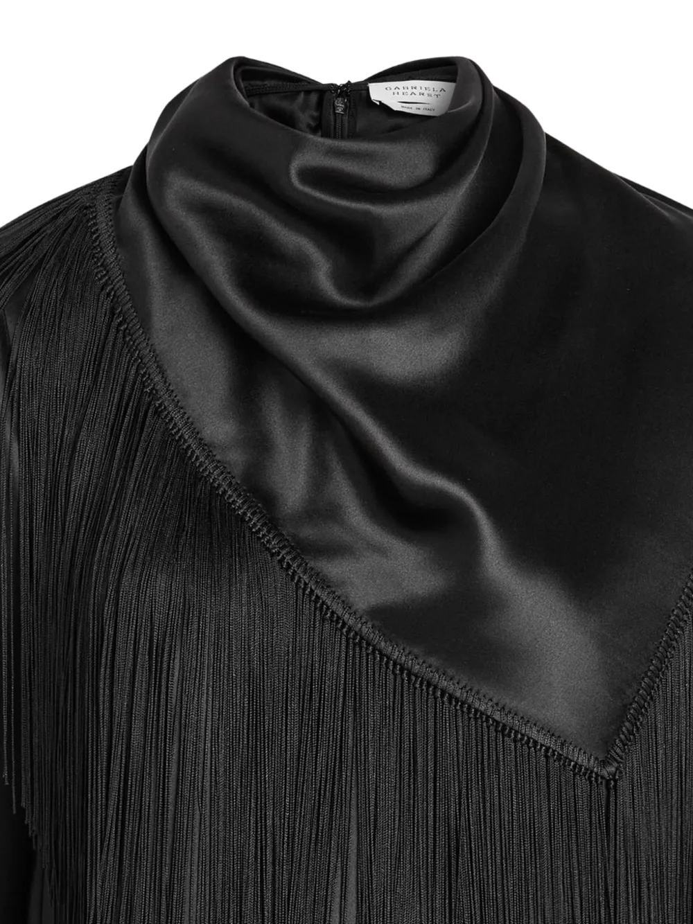 Gabriela Hearst Anderson top met franje detail Zwart