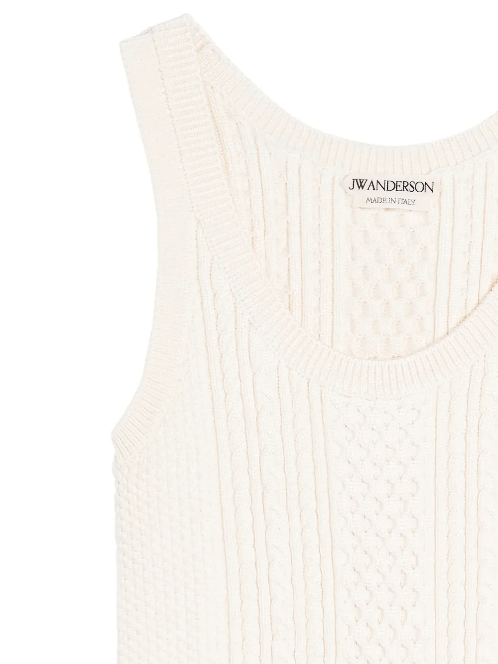 JW Anderson Cable Knit Top | Neutrals | FARFETCH