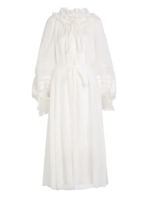 ZIMMERMANN vestido midi con volantes