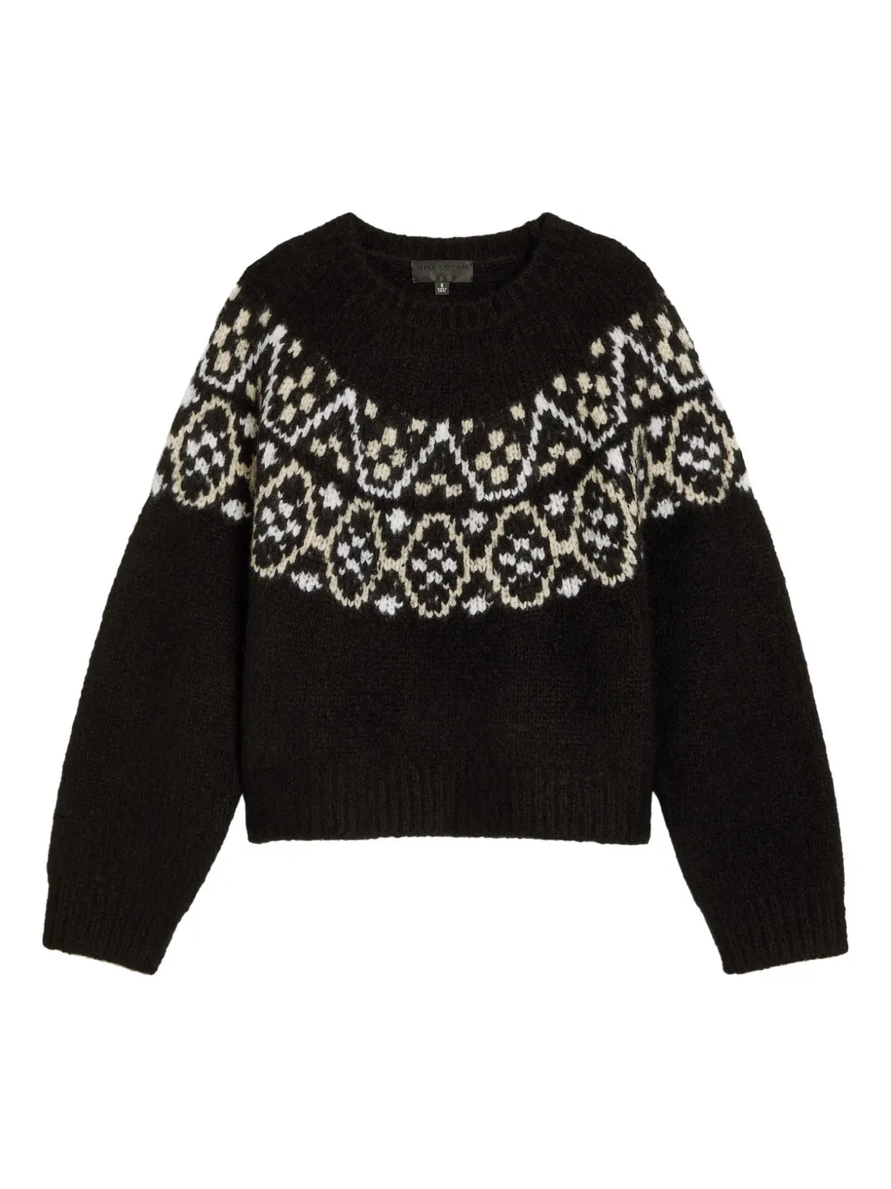 Nili Lotan Maglione con motivo fair isle - Nero