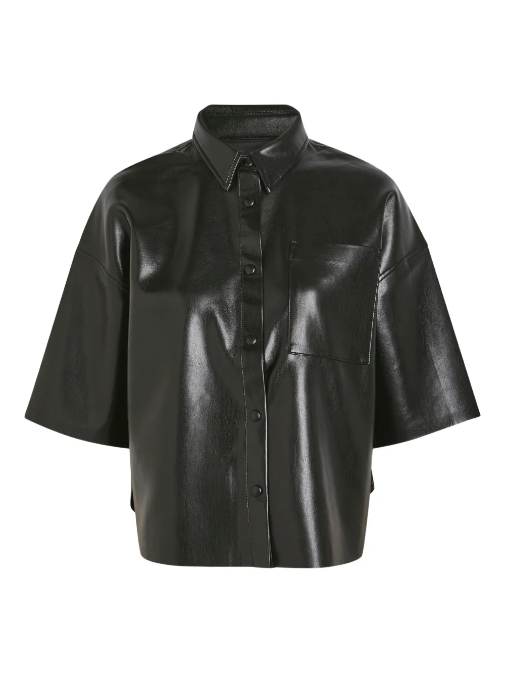 Citizens of Humanity buttoned patch pocket top - Schwarz