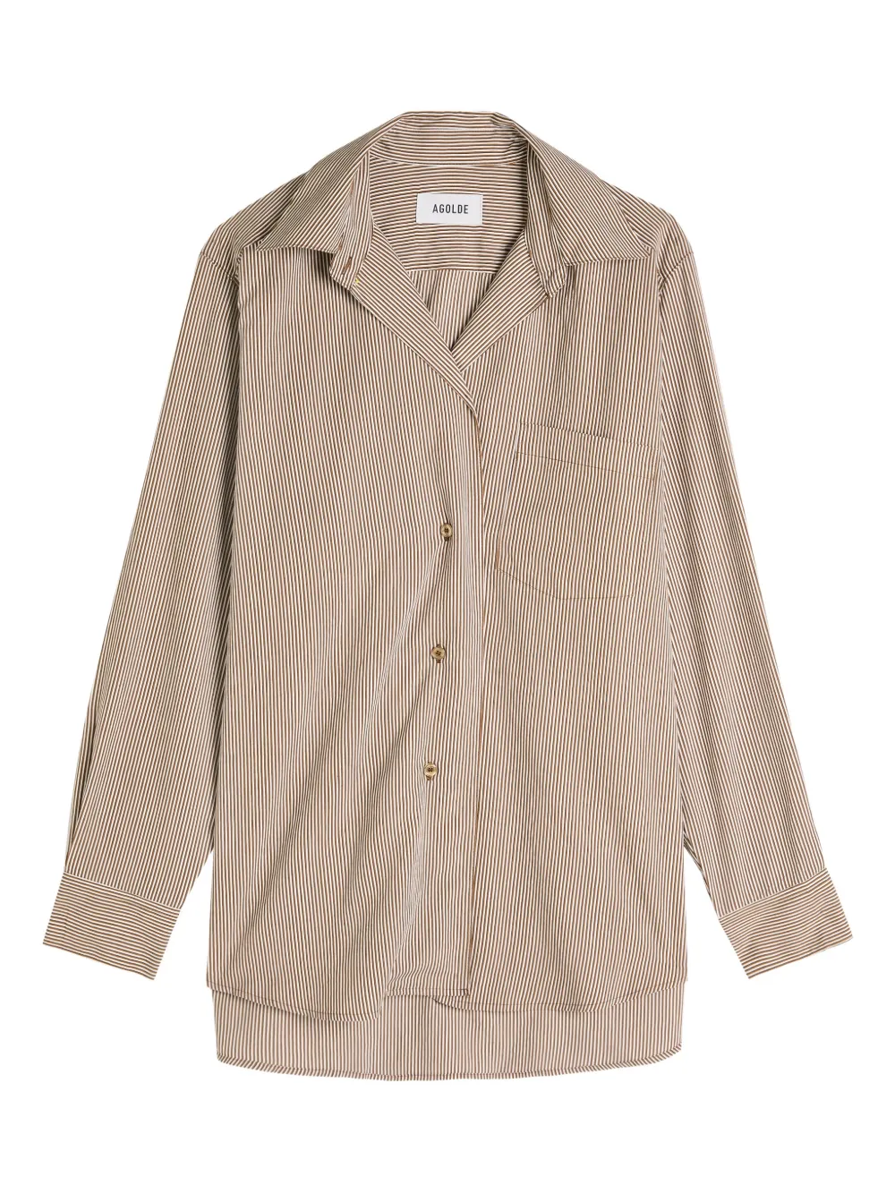 AGOLDE Top Jakarta a righe - Toni neutri