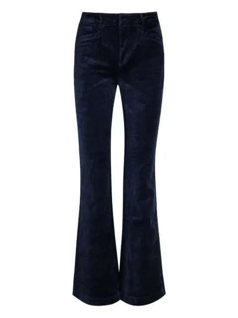 PAIGE pantalones acampanados con trabillas