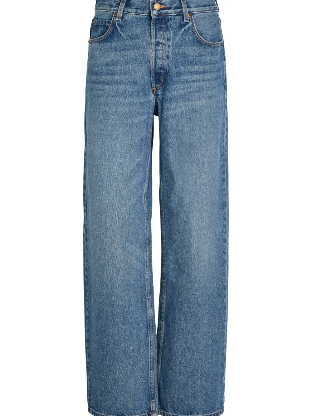  B Sides Button-fastening Jeans - Blue 